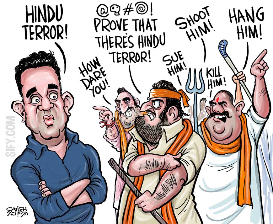 Hindu Terror! | CartoonistSatish.Com
